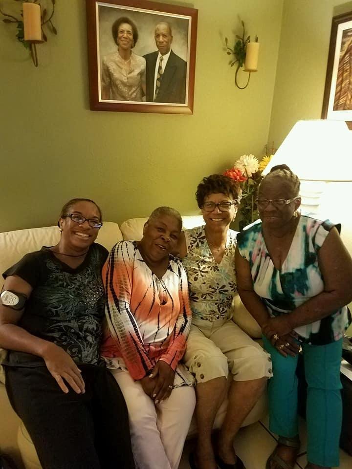 Part of the Florida family with Marine and Hilda.