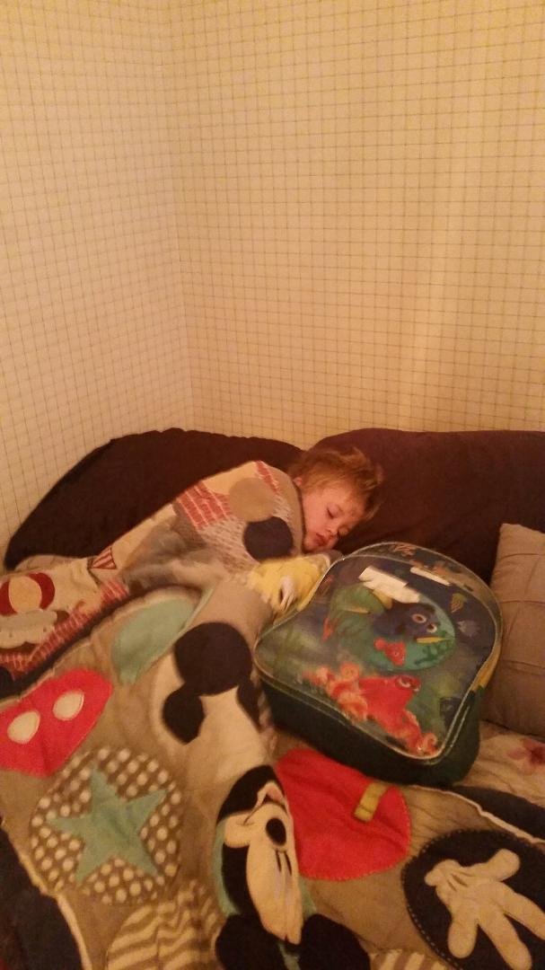 Jacob was so funny this morning he did not want to get up he was being a cute little sleppy boy
