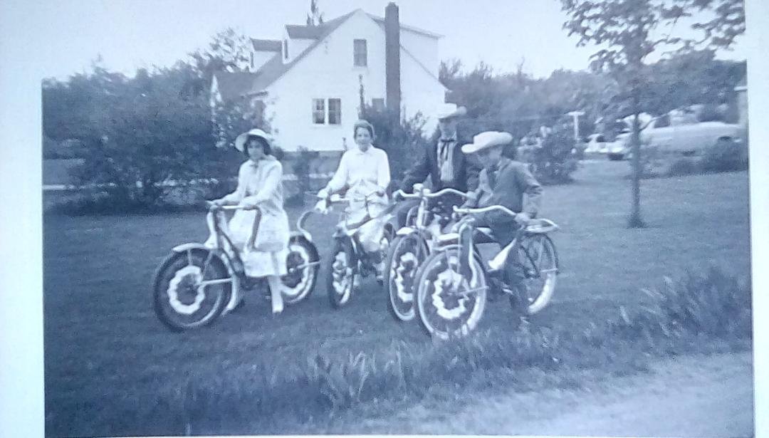 Does anyone else remember getting ready for the Okemos centennial parade?