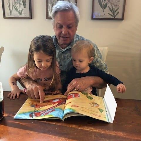 I had a blast hanging out with my granddaughters and reading them a picture book.