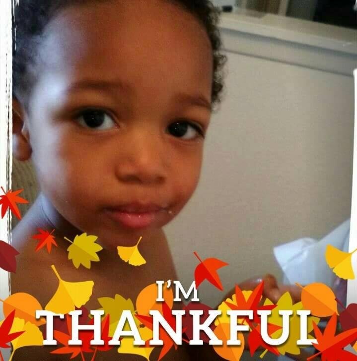 My grandson Andy is ready for Thanksgiving