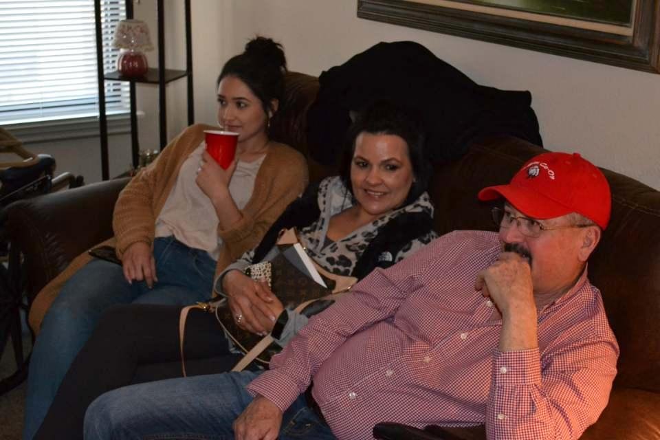 Cousin Chad with his wife Melissa and daughter Meghan.