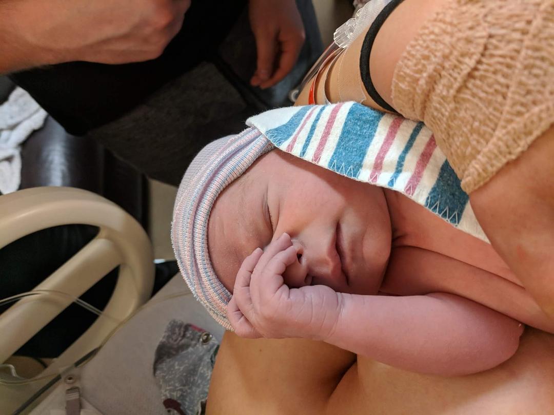 I go to bed a proud dad, I wake a proud grandpa.. Congrats Kelsey & ChrisTopher