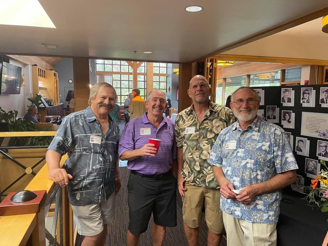 Time flies! My 50th high school reunion (postponed a year due to COVID) last night at the Manito Golf Club. Four of the original Mort Club members: Mike, Mike, me and Pat. We were an unusual social club to say the least