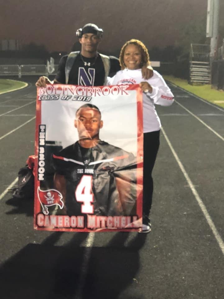 Northwestern University bound - Cameron Mitchell, pictured with his Aunt Kyra Richardson Carter.