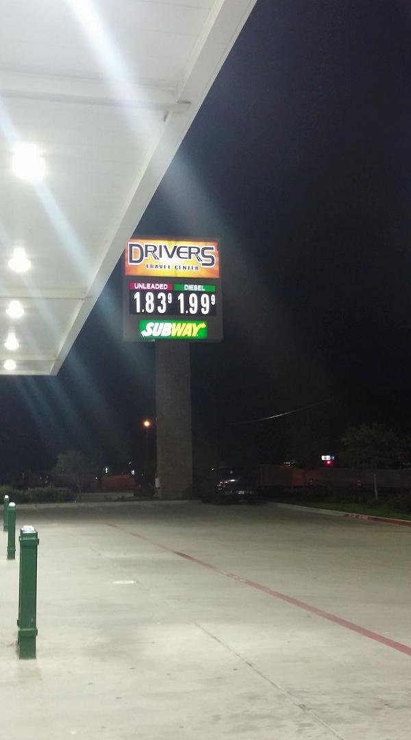 Time to fill up.