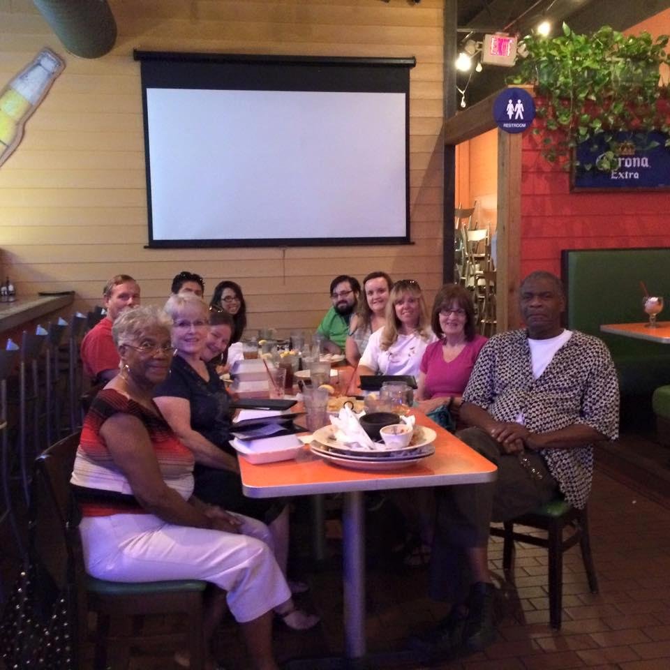 Had a blast with all of these people tonight to say goodbye to Avery sweet person Wendy.
