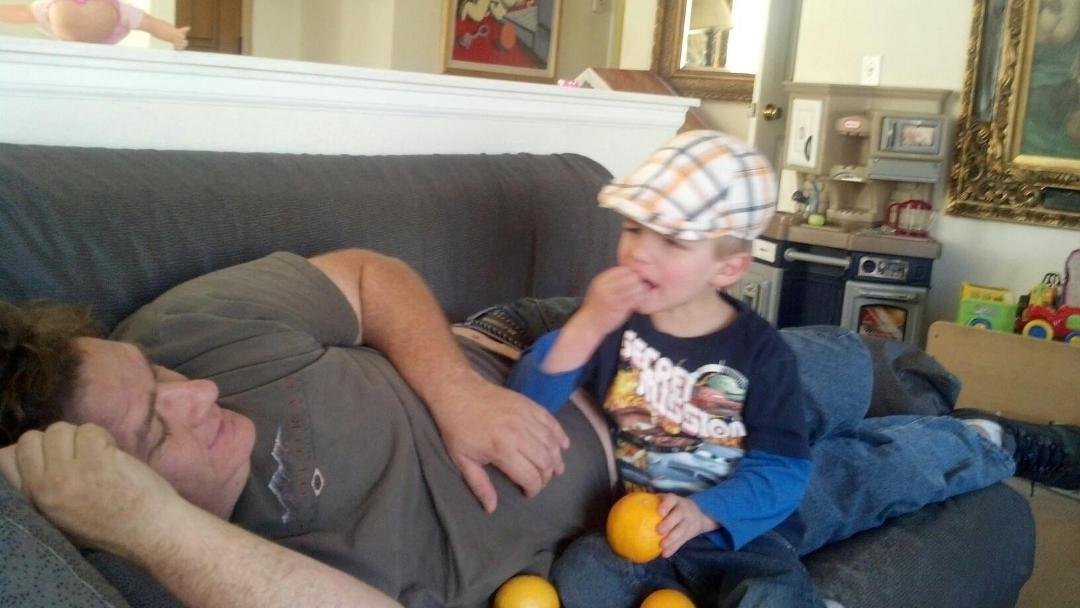 My son and i enjoying a quiet moment.