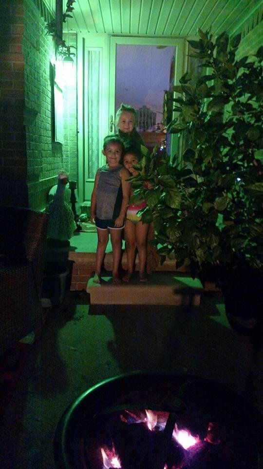 Night time fire.