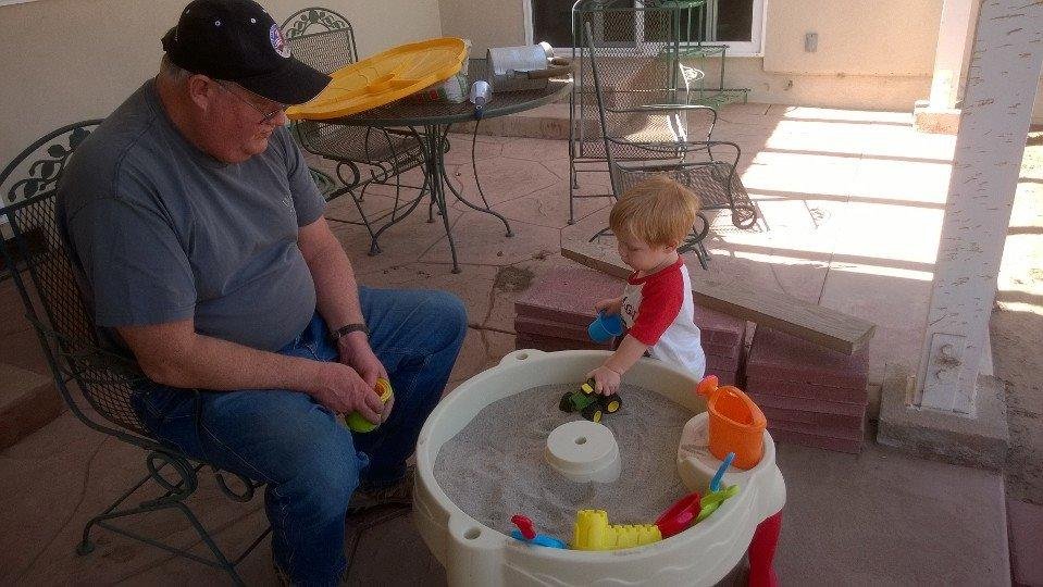 Playing with Grampy