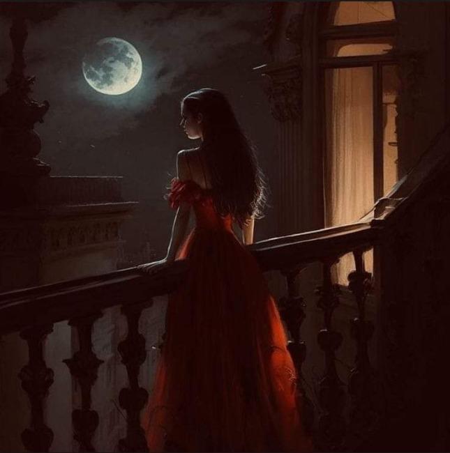 Used Gen AI to generate this image. I was shooting for an image similar to the scene in Peter Pan where the eldest girl peaks out of the window -- not exactly what I instructed the bot, but not too bad.