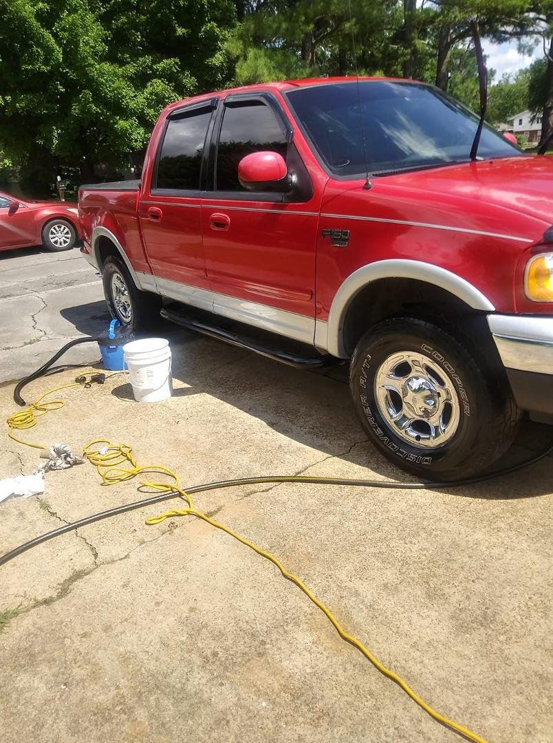 Had to clean old red up after she was in cornfield yesterday