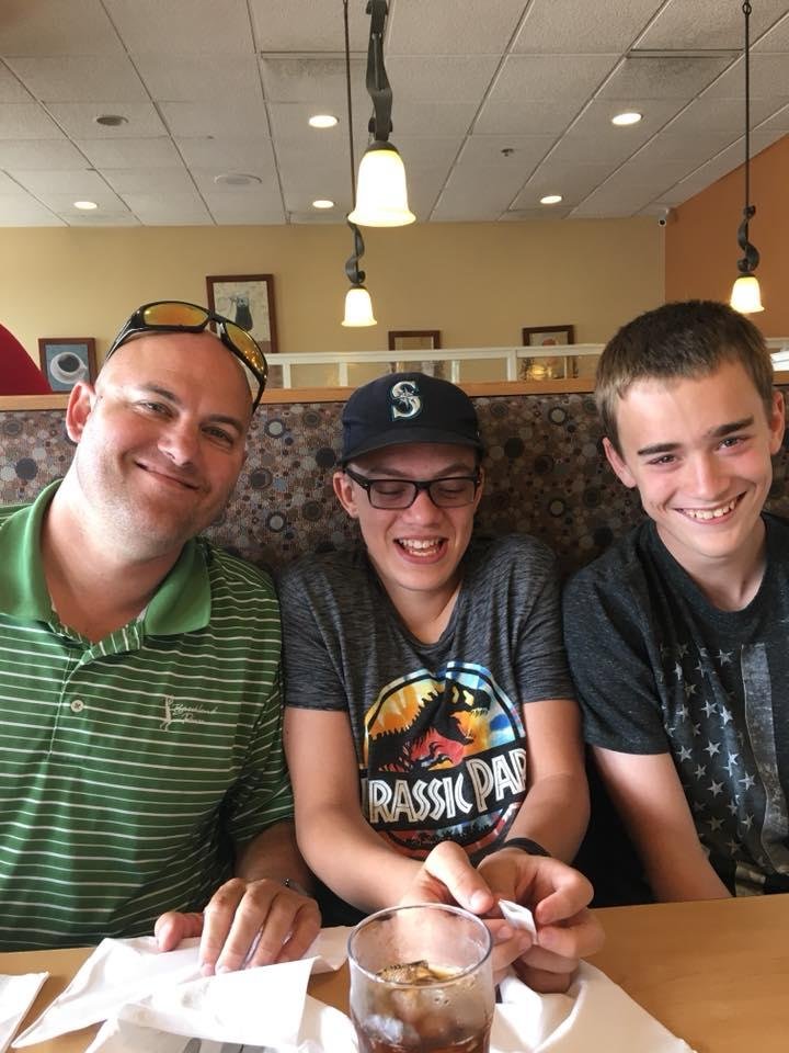 Now we begin the male-bonding period of our vacation!