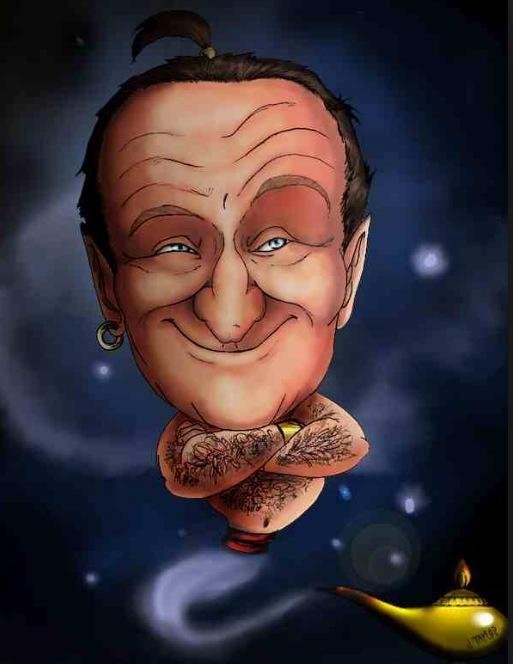 Most inventive picture I have seen yet of Robin Williams. Caption away!
