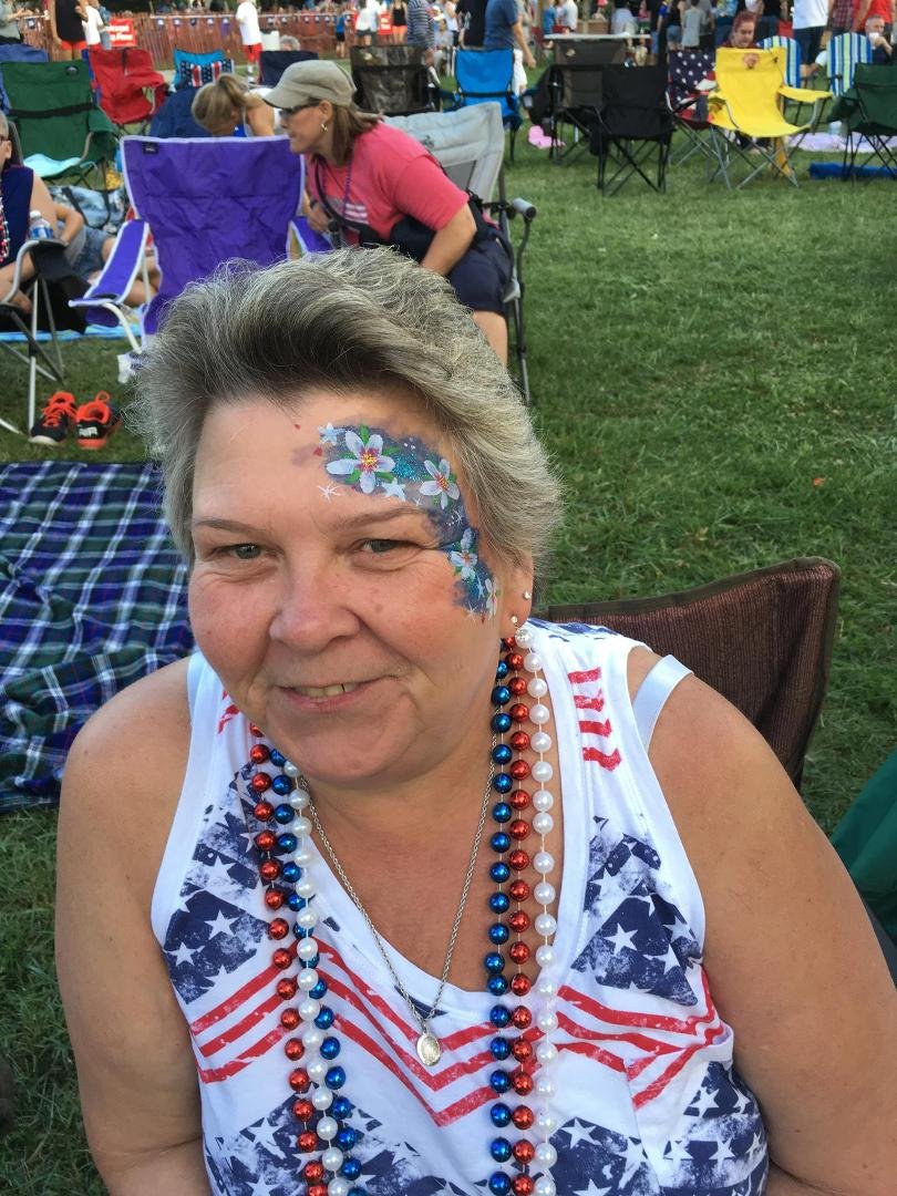 Bev my flower child at heritage fair