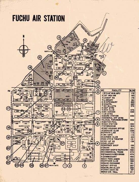 This map clearly shows the Airman’s Club, the NCO Club, O Cub, and other points of interest. I refer to it often.