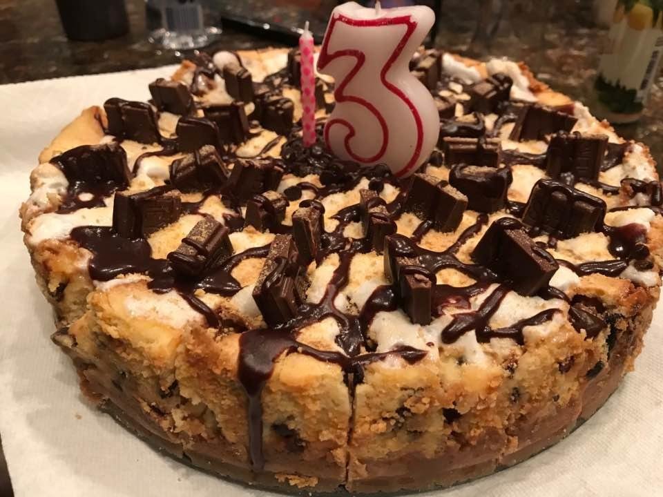 S’more cheesecake for my nieces 13th birthday.
