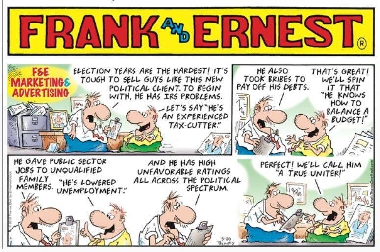 So sad, so true about almost all of the candidates.