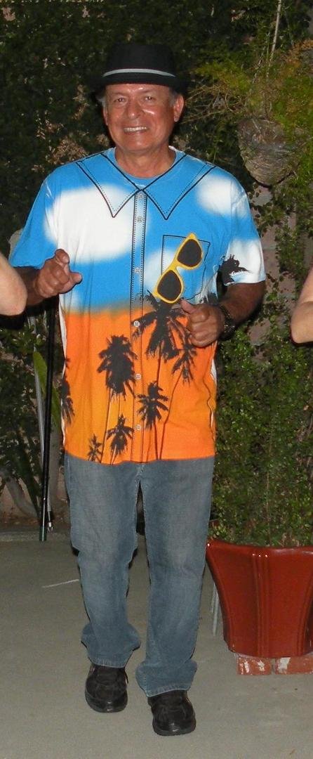 aloha in backyard