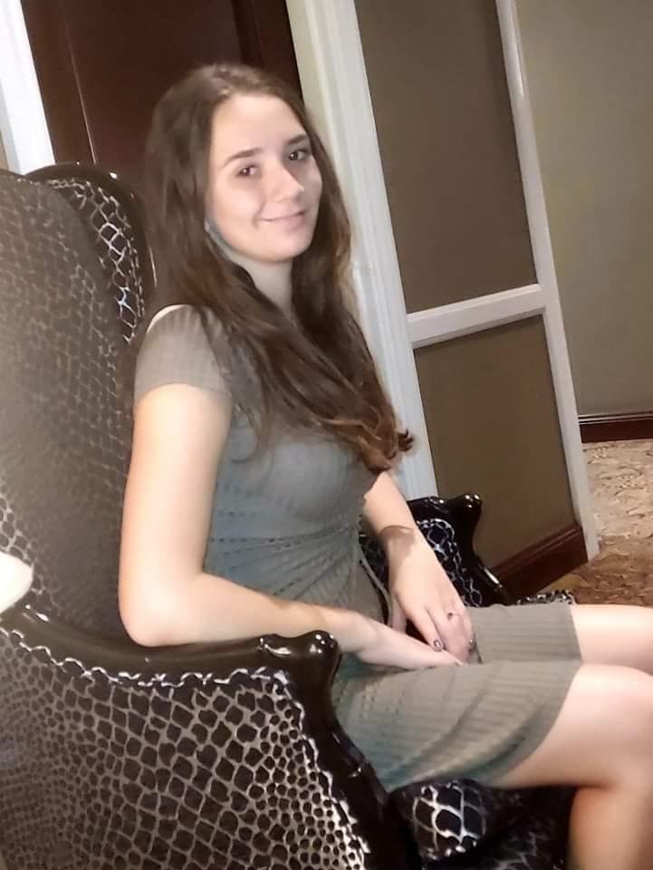 Natalia sitting so pretty today was picture day for her 6th grade.