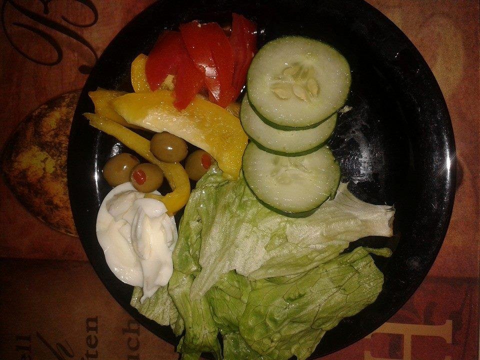 My first "Eat Clean" meal. Will have one deboned baked thigh with it. :)