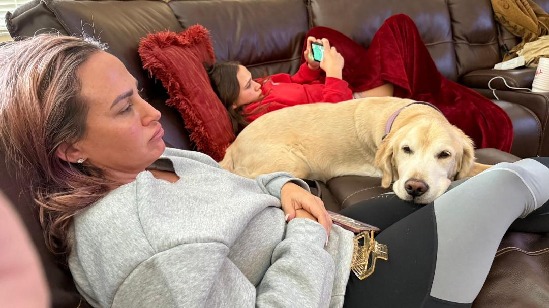 Lazy Saturday…with my family gma,Mia, Sina, Poppa and Rocky boy….