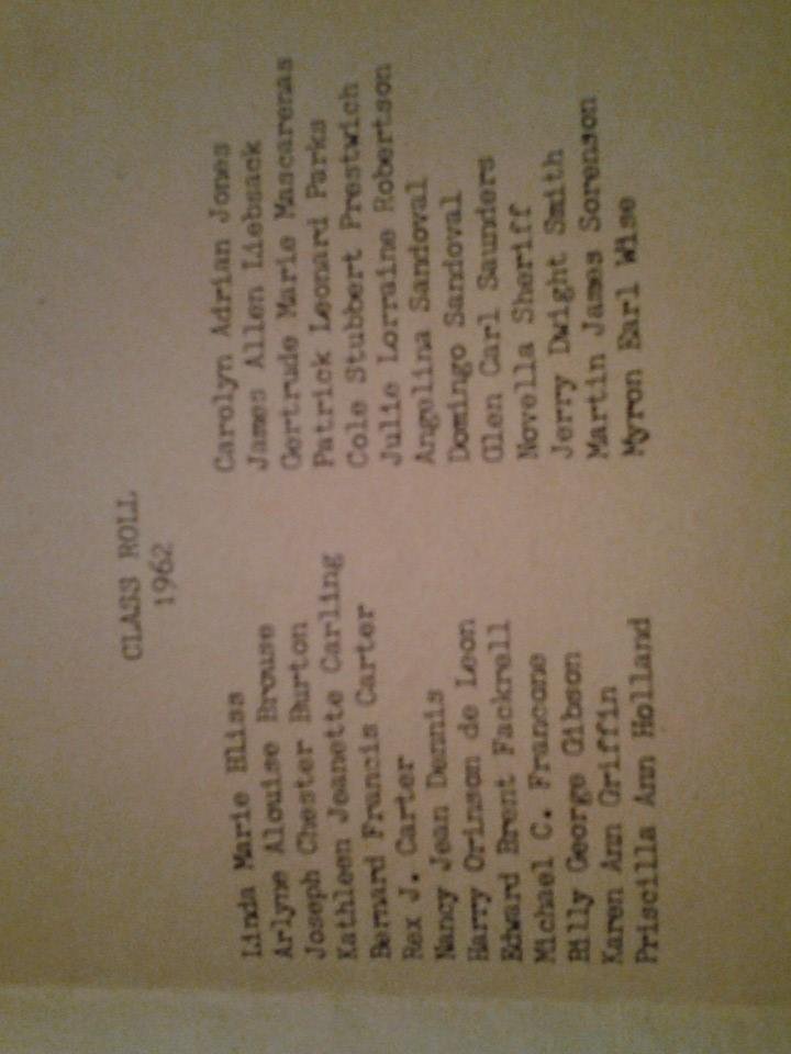 8th grade graduates..Ruth Grade School 1962