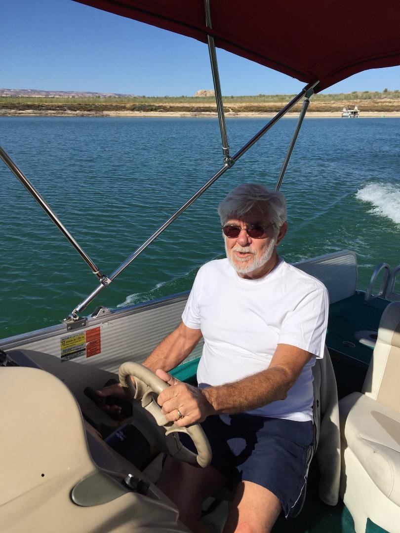 Mr. Happy at Lake Powell.