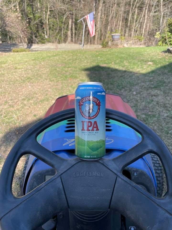84 degrees, my favorite beer and starting yard work. LIFE IS GOOD!!