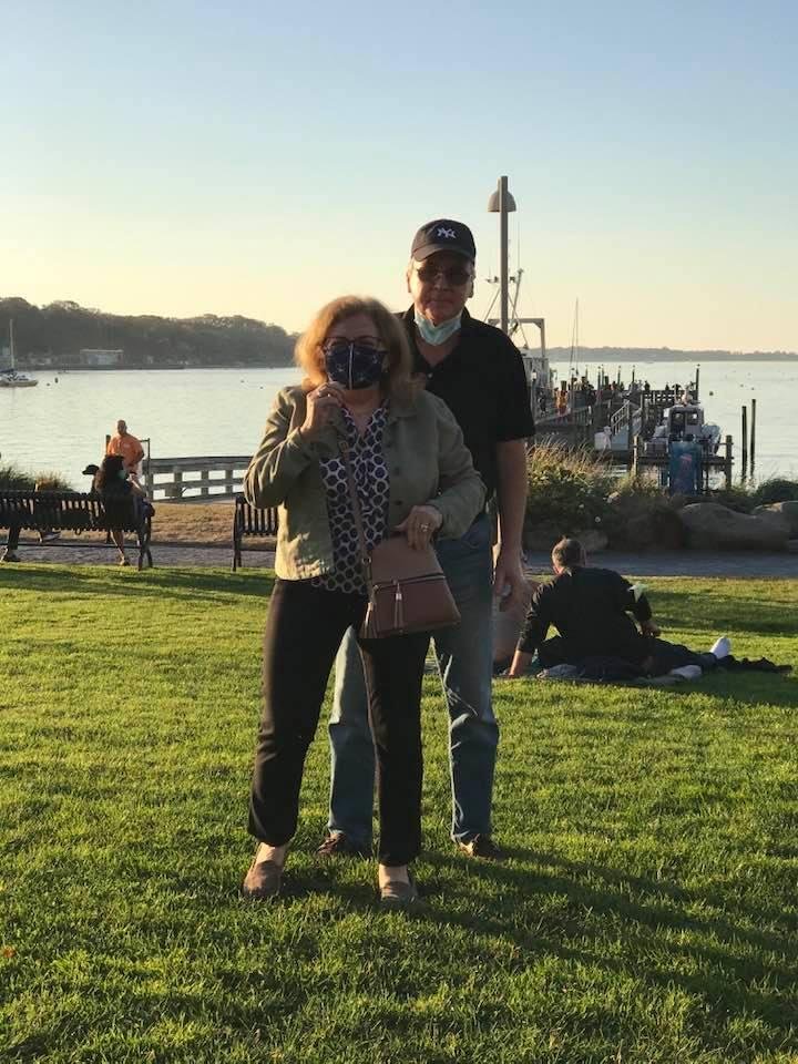 Charlie and Elizabeth last summer at port Jefferson harbor