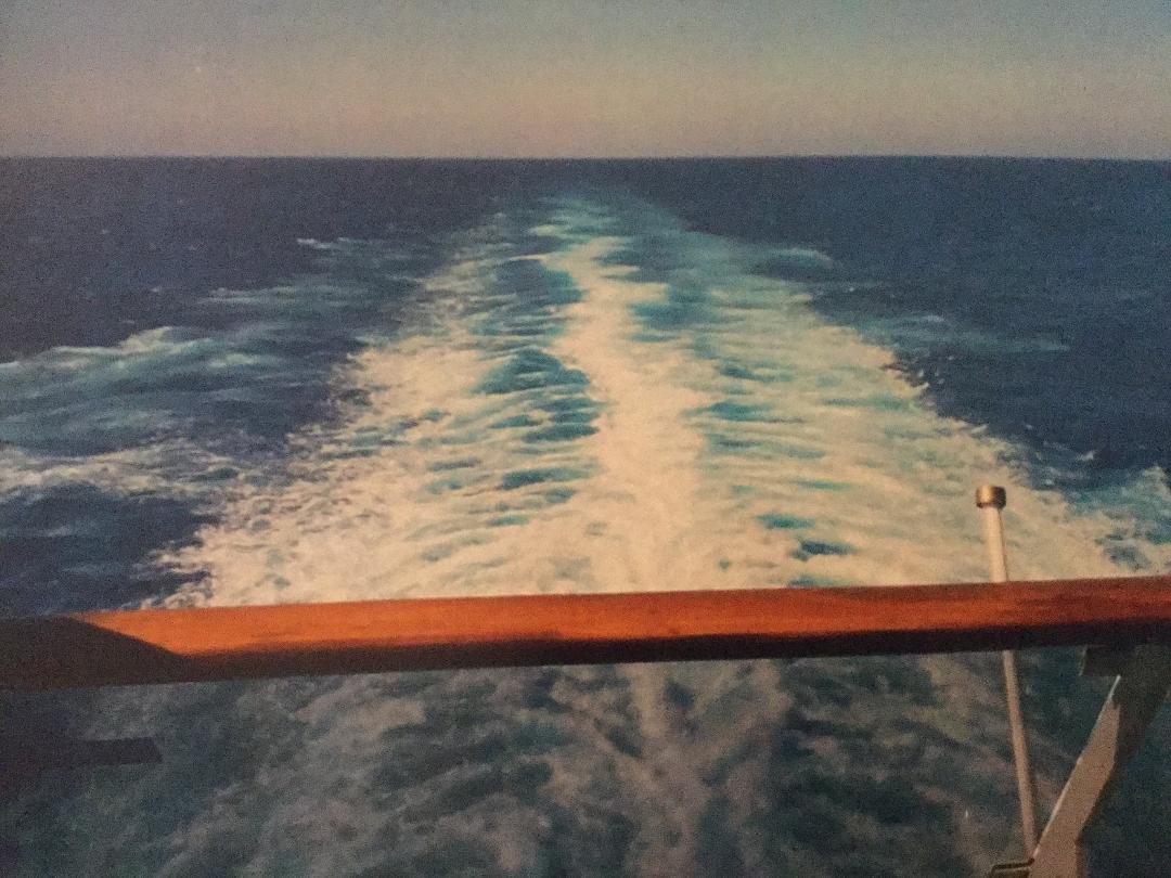 Trade the winter blues for the ocean blues! My cure of choice!  Photo  from our cabin aboard the Carnival Legend, Feb. 2007.