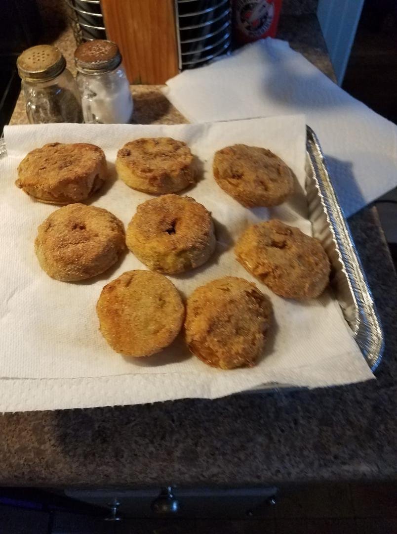 Well I had another good year in my tomato garden. So per request of the family,  I made fried green tomatoes.