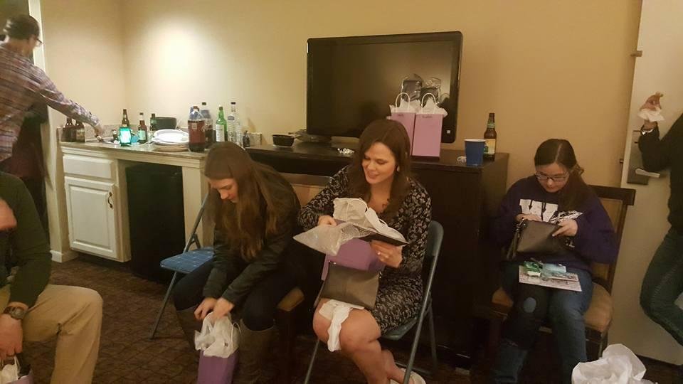 The night before Alex & Cassie's wedding