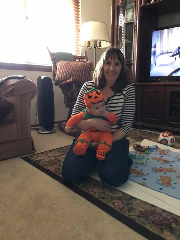 A little Pumpkin visited today.