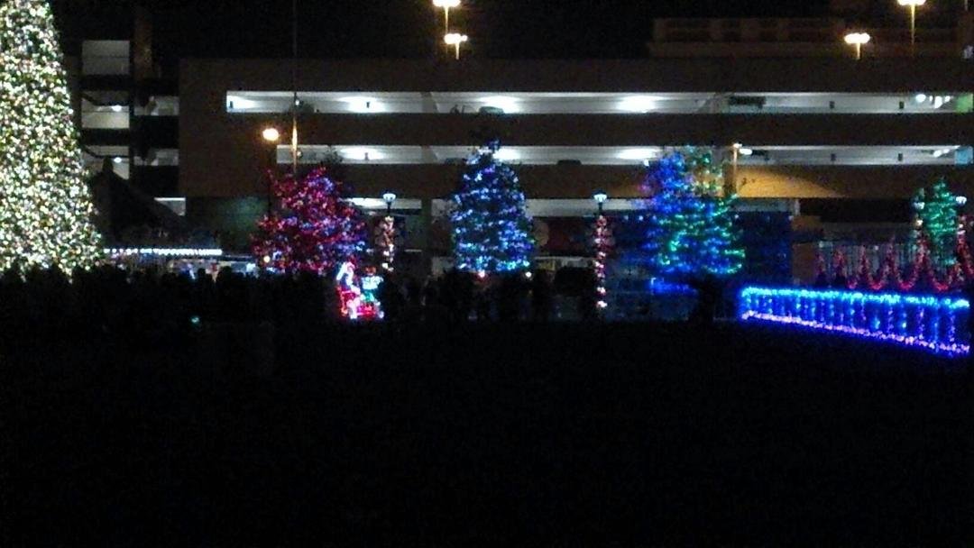 We went downtown Columbus to enjoy the Christmas lights.