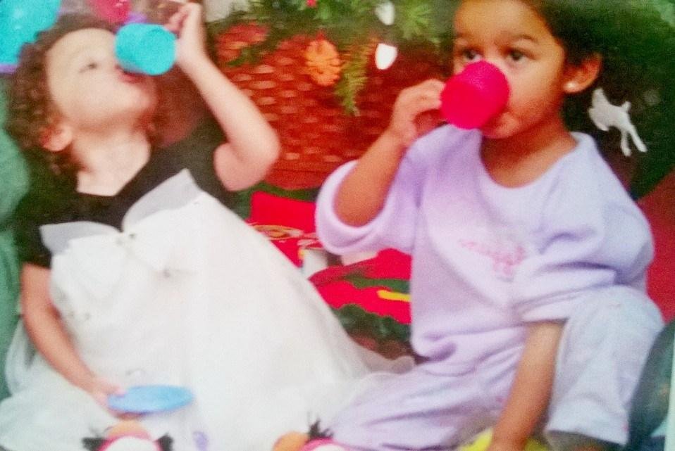TBT Tea party under the tree. Most simple gift got years of use!