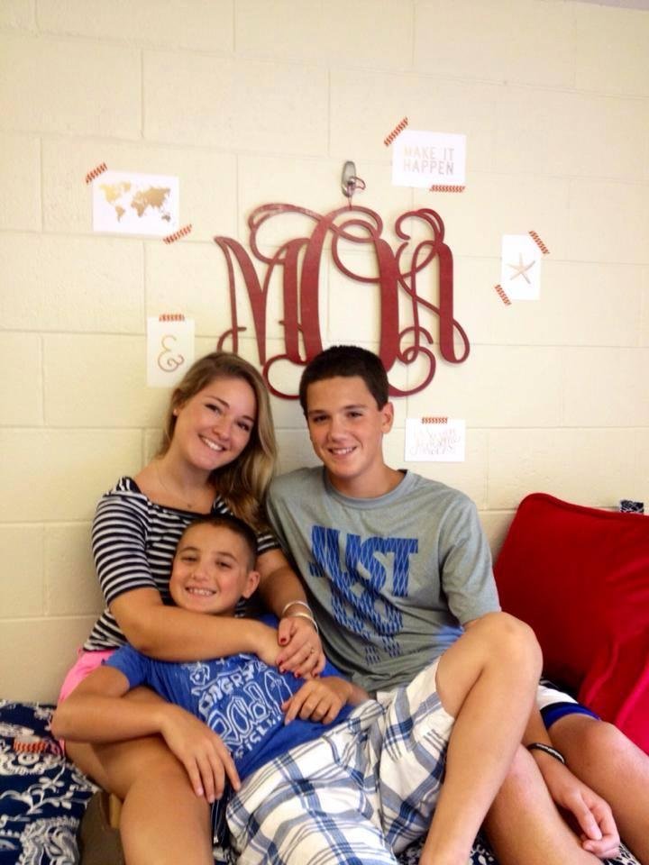 My amazing N.J. grandkids, Kevin, Dylan and Morgan at U.of D.