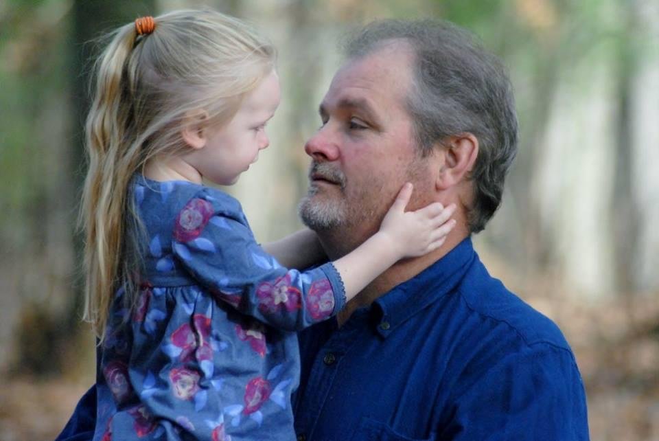 What a precious  picture. Grand Pa Mark and Emma