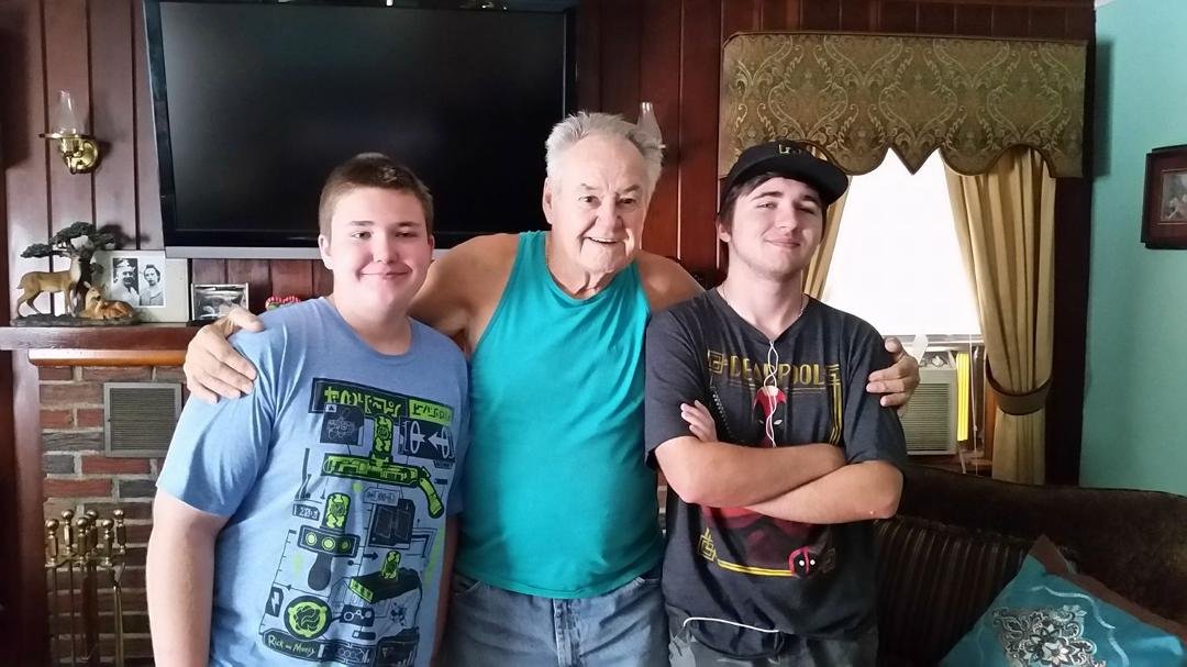 The boys with their Papa Zeh
This morning Clint was called to heaven after having  heart surgery on Wednesday.  He was a great Step-father and Grandfather to the boys. You will be missed. We love you.