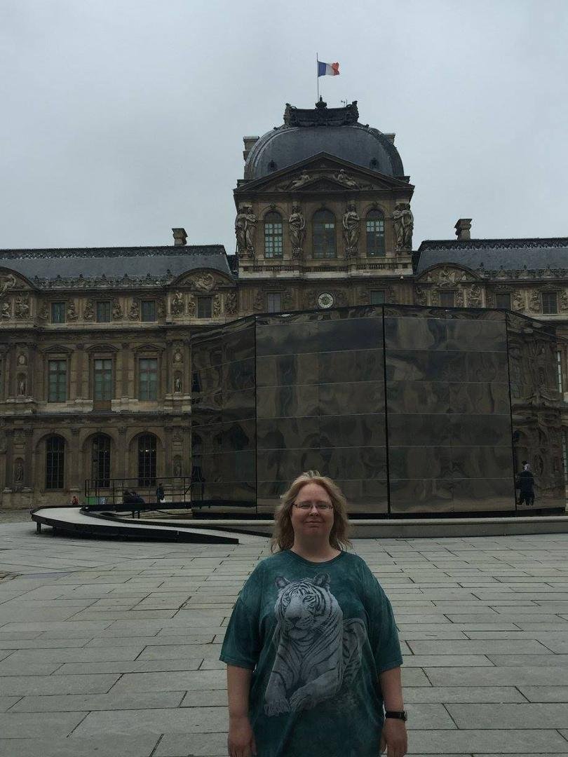 the grounds around the Louvre in Paris, France