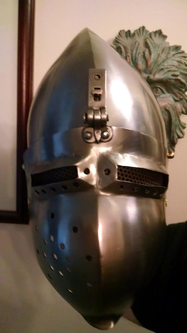 Helm by Mad Mat the Armourer.