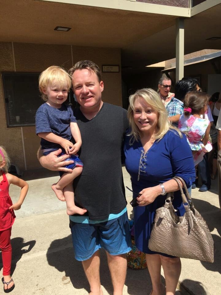 My Son Dan Smith and his son Bode were both Baptized Easter Sunday at Fletcher Hills Presbyterian Church. Oh Happy Day for us all.  I am so Happy and proud of Dan and his Beautiful family. My daughter in law Lisa was also r