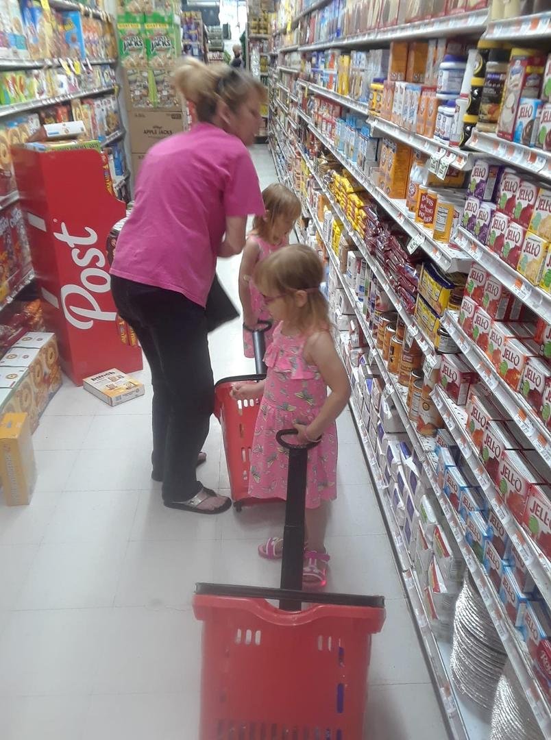 Shopping with the grand babies in NYC