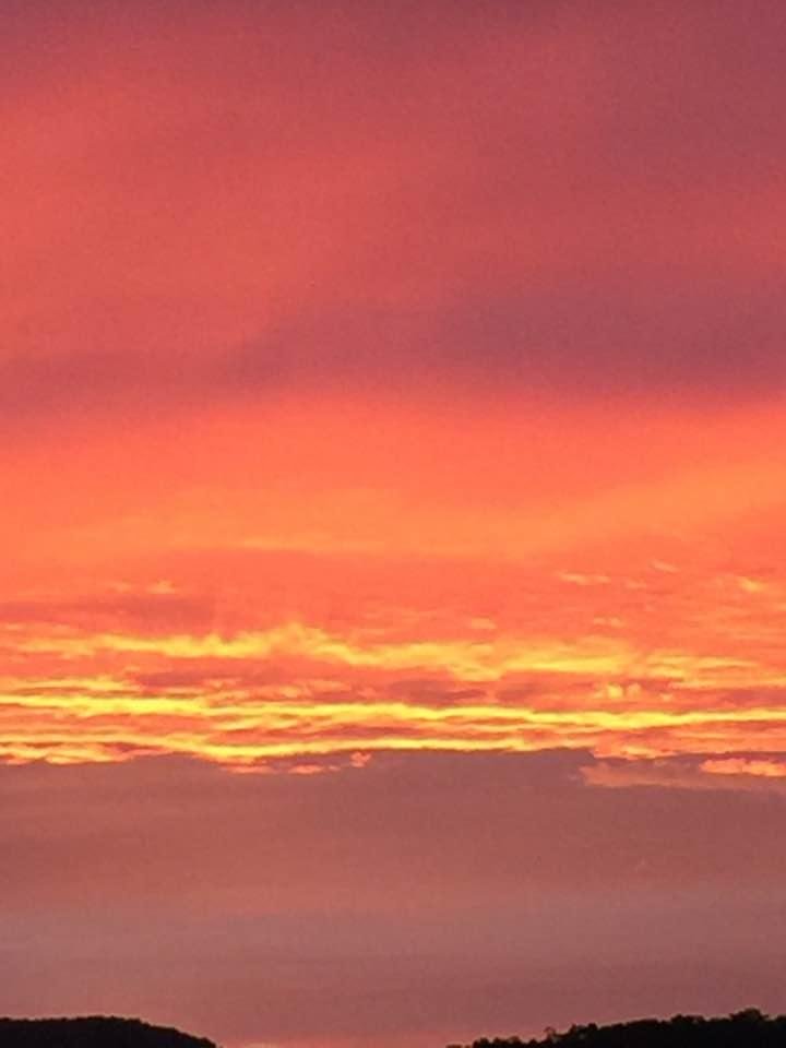 Lake sunset tonight!!