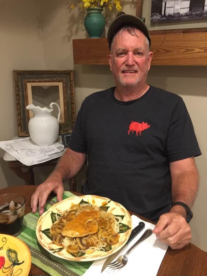 My belated birthday dish because of hurricane Erma. Chicken Marsala