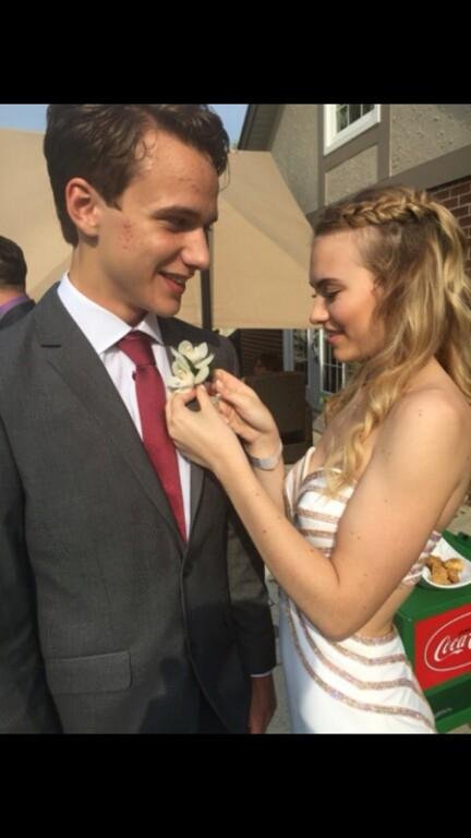 Elena and her handsome date at St Augustine 2016 Prom. You look spectacular!