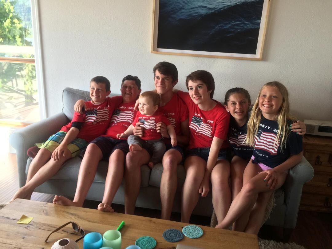 My very special seven grandchildren.