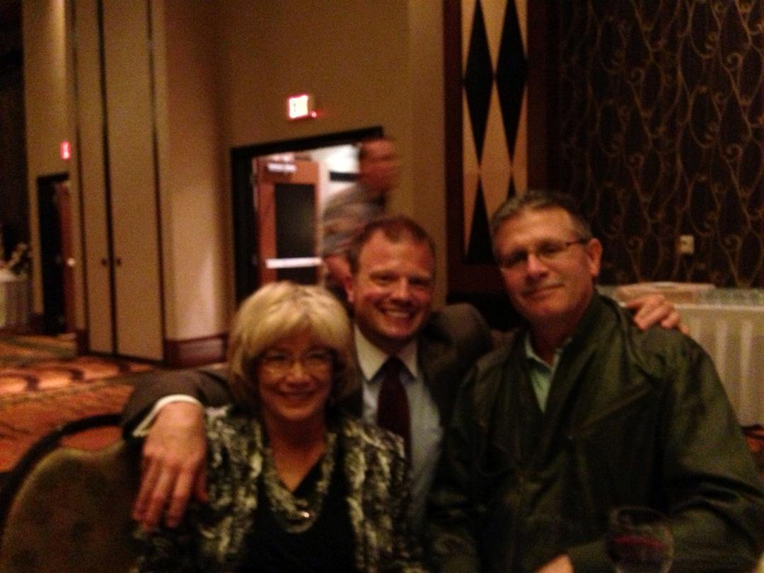 Enjoying my parents