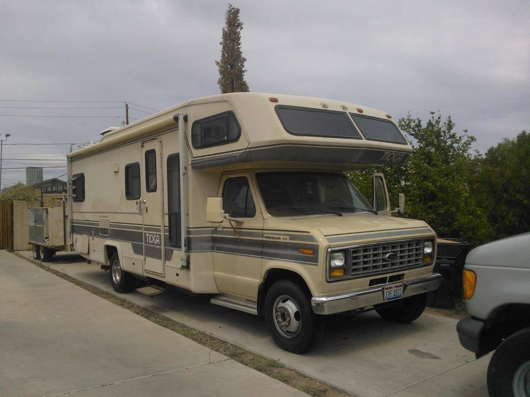 Now that I am retired, I plan to do some serious traveling and camping. I am in the process of fixing up; almost done, maybe another month. Here is a picture. It is a 1987 Fleetwood Tioga, 26 feet. Sleep 6. When I am ready 