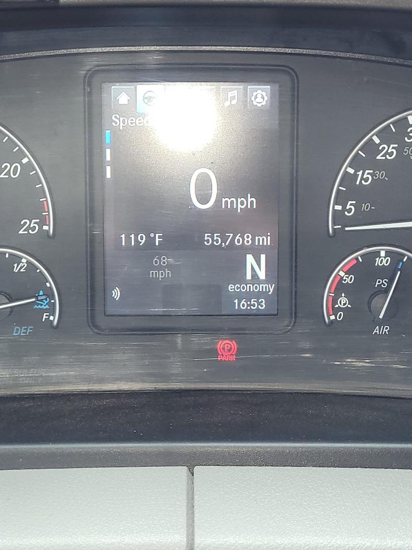 Temp coming down! It was 120° a second ago, in the parking lot. And 55% humidity!